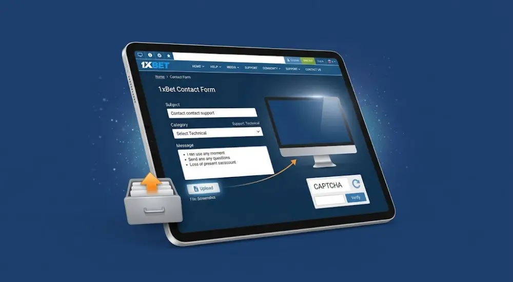 Using the 1xBet Contact Form