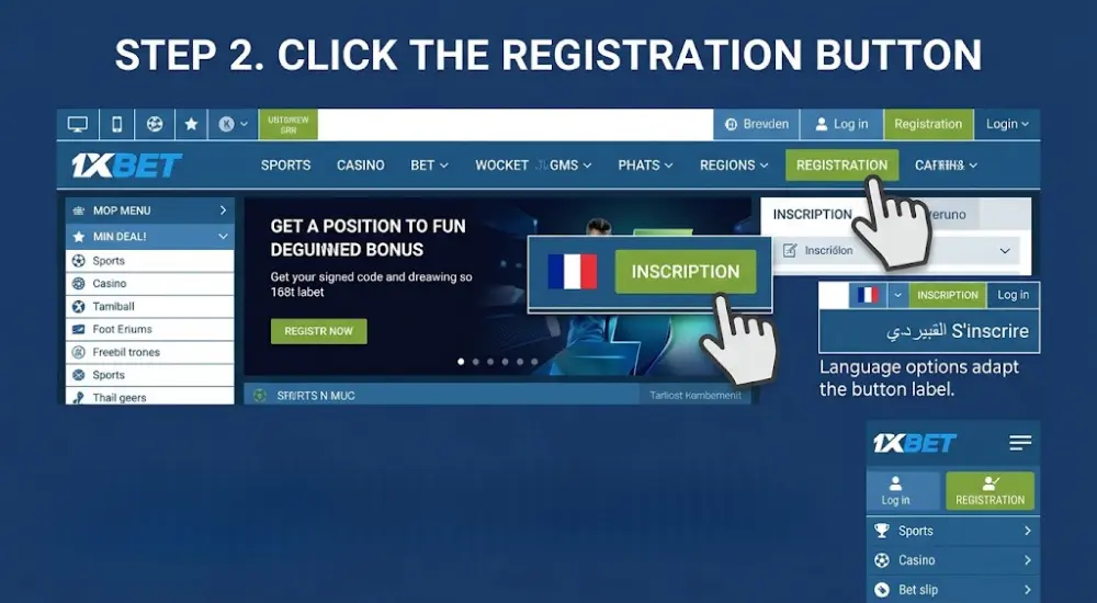 Click the Registration Button