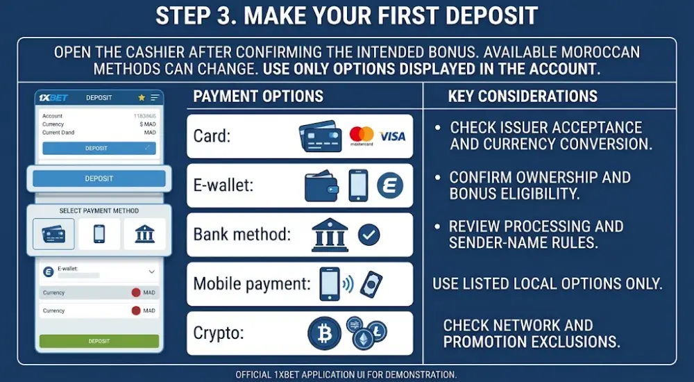 Step 3. Make Your First Deposit