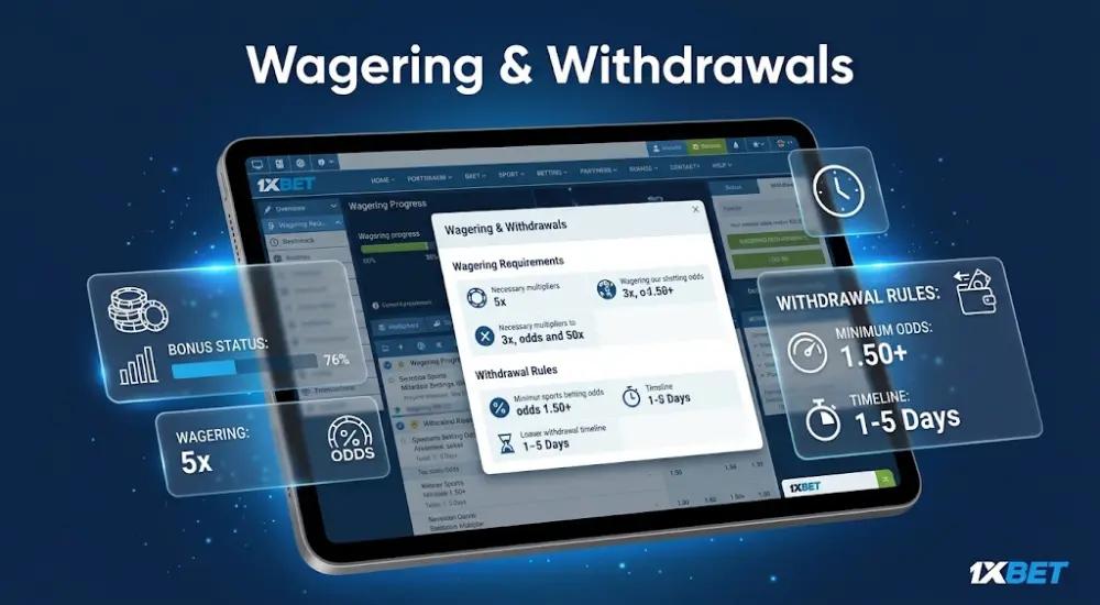 1xBet Wagering Requirements and Withdrawal Rules